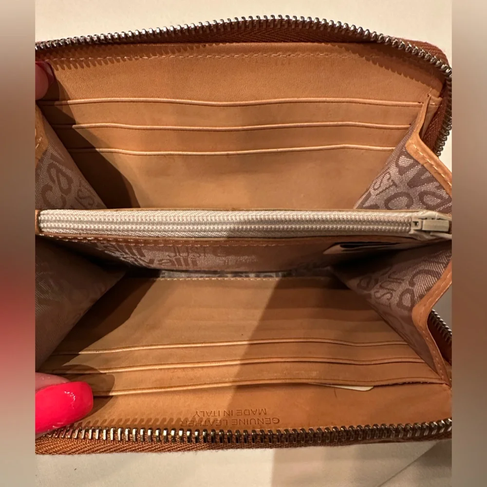Just Cavalli zip wallet cream brown giraffe roberto Cavalli